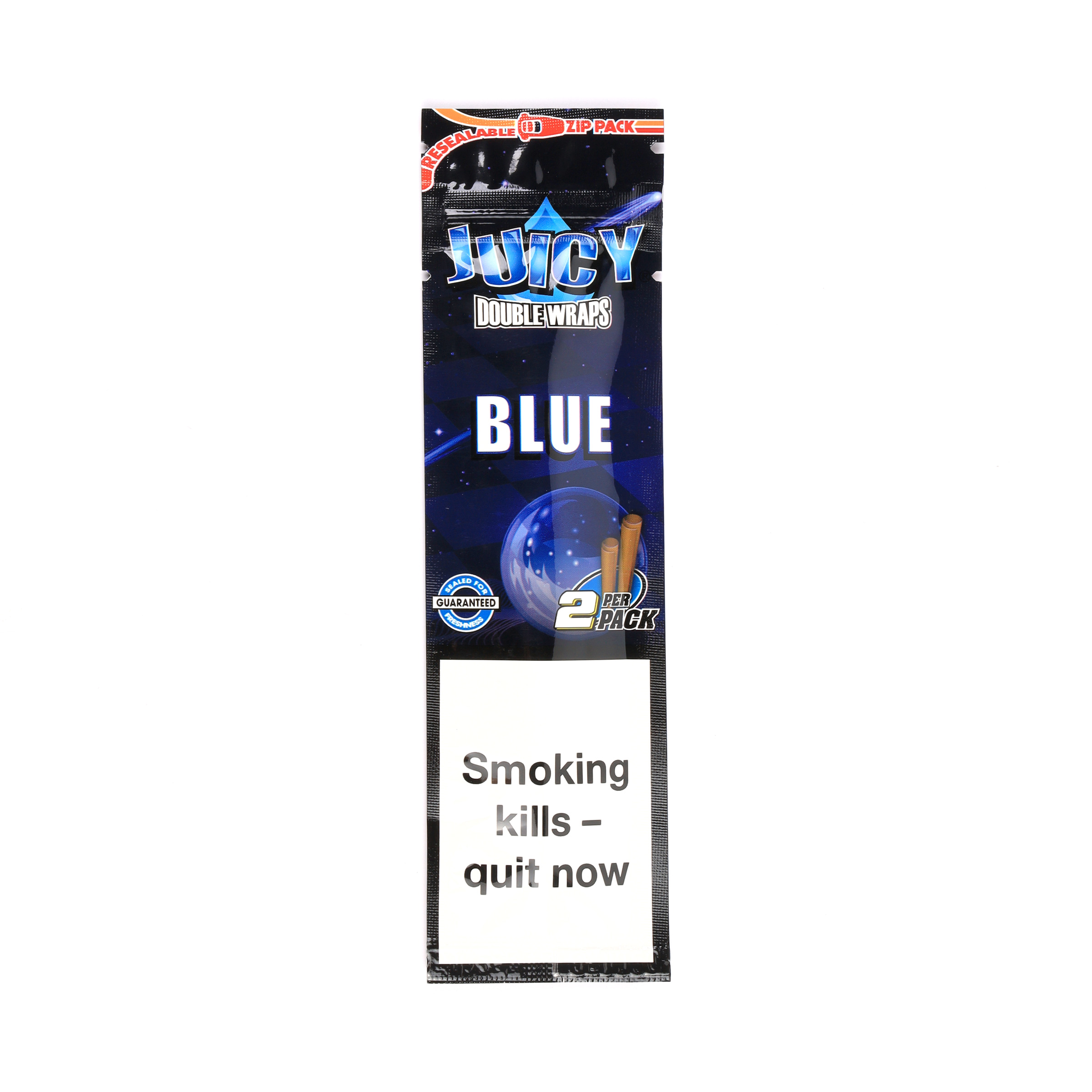 Juicy Double Blunt Wraps - Blue / Blueberry & Blackberry 2 Per Pack