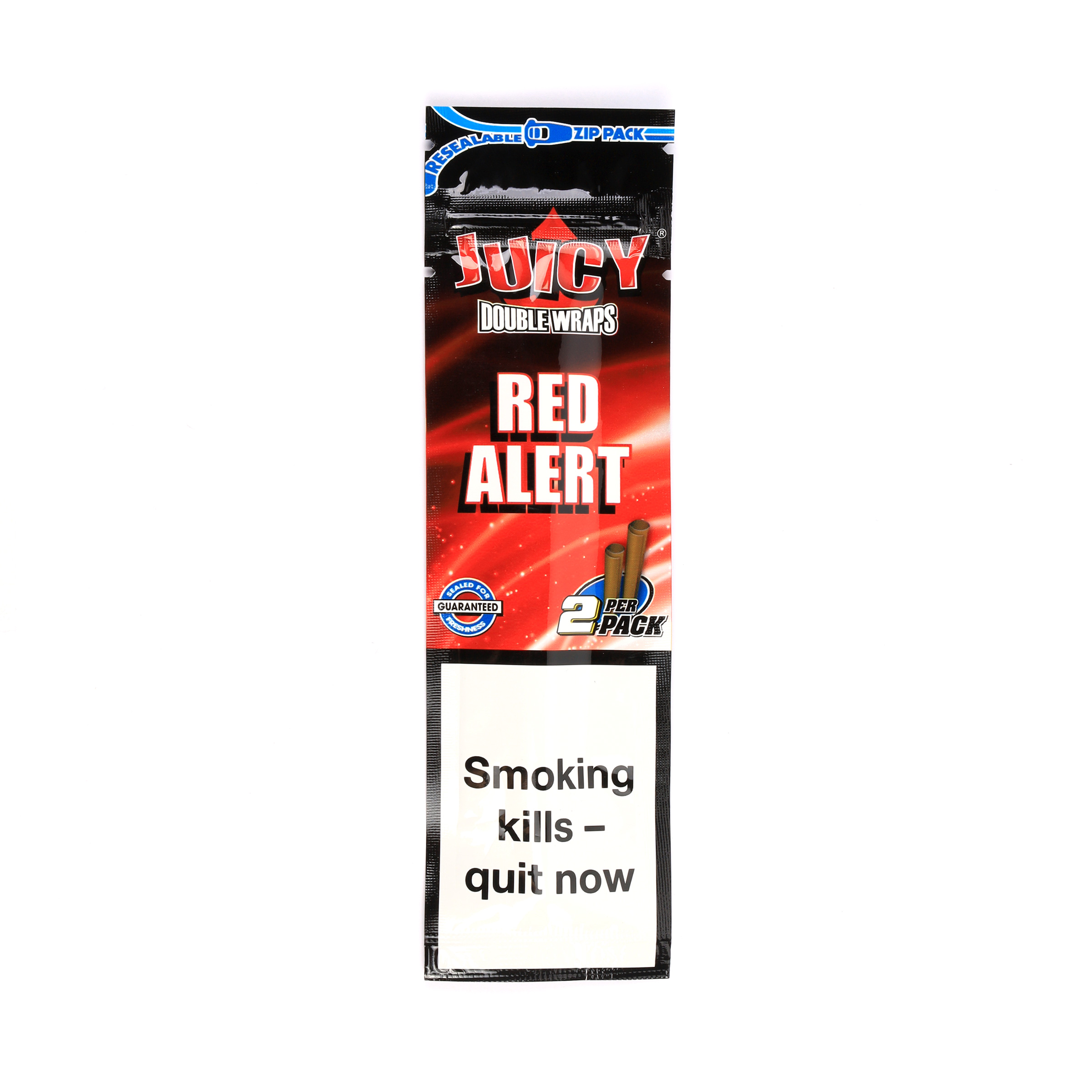 Juicy Double Blunt Wraps - Red Alert / Strawberry 2 Per Pack