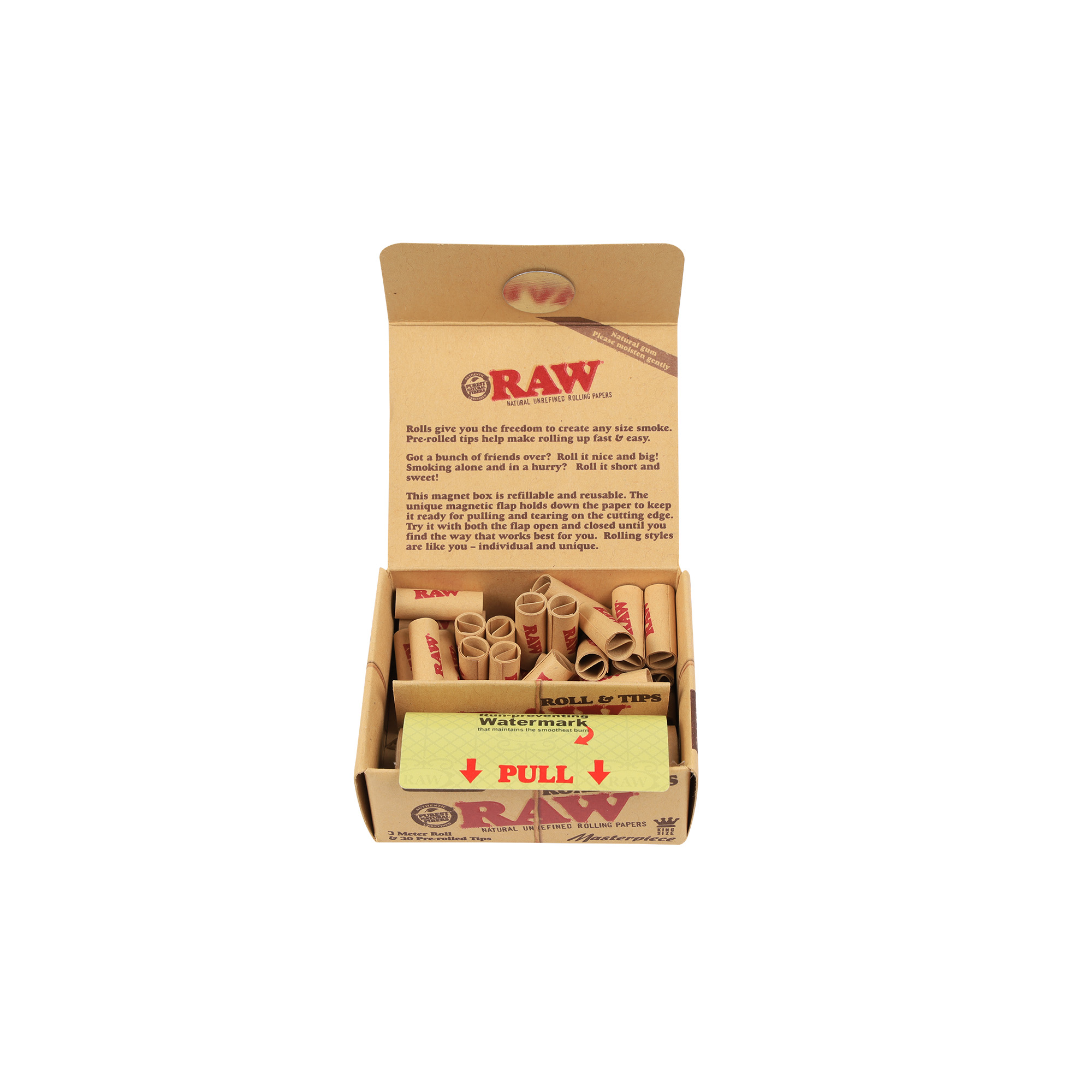 RAW Classic Masterpiece King Size Slim & Pre-Rolled Tips
