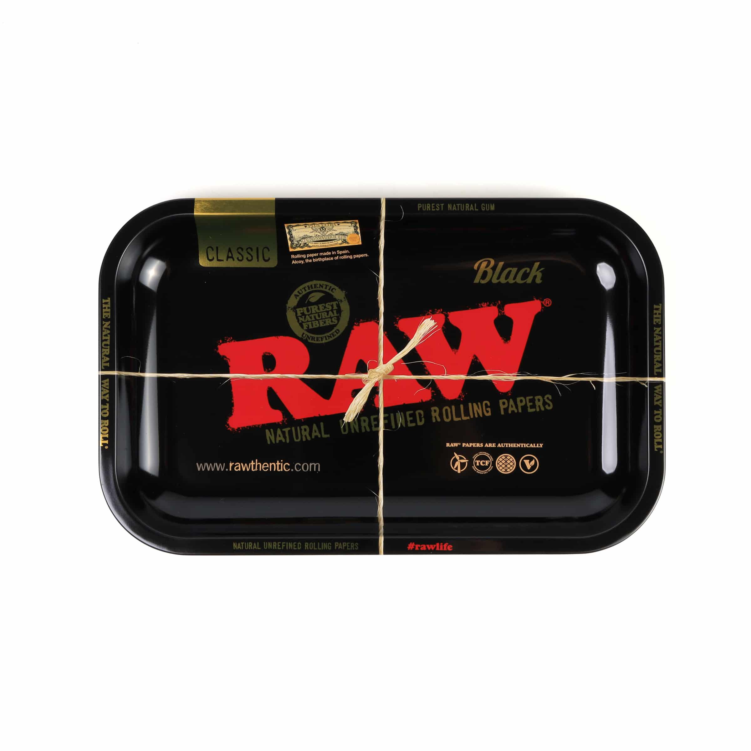 RAW Rolling Tray "Black" - Small